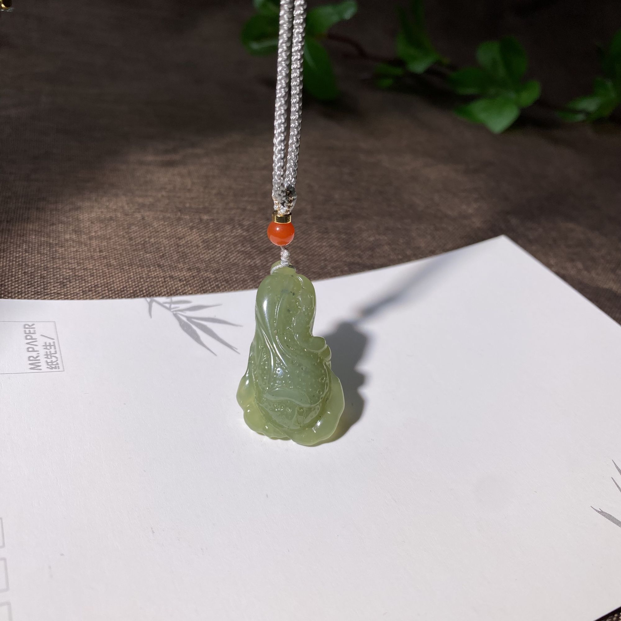 精美和田玉白菜吊坠