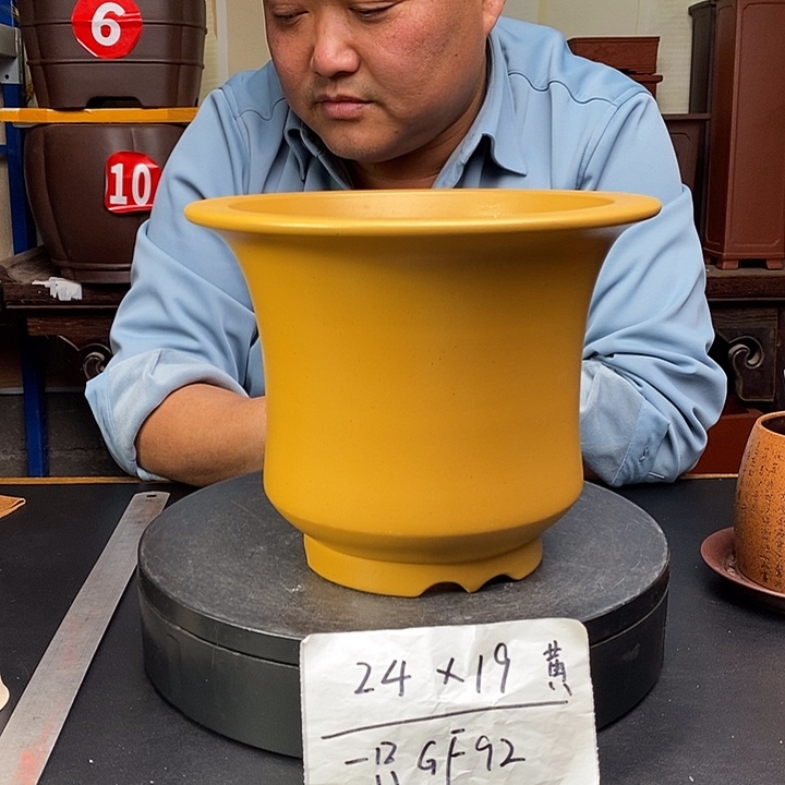 紫砂花盆货号一只GF92