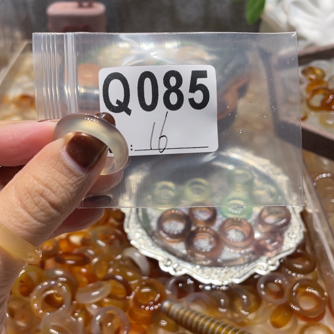 玛瑙/玉髓未镶嵌戒指085