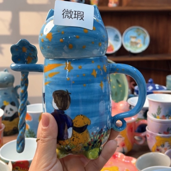 杯ෆ****?景德镇全手工手绘陶瓷