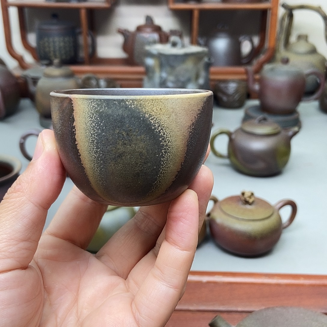 *****钦州坭兴陶柴烧杯70ml