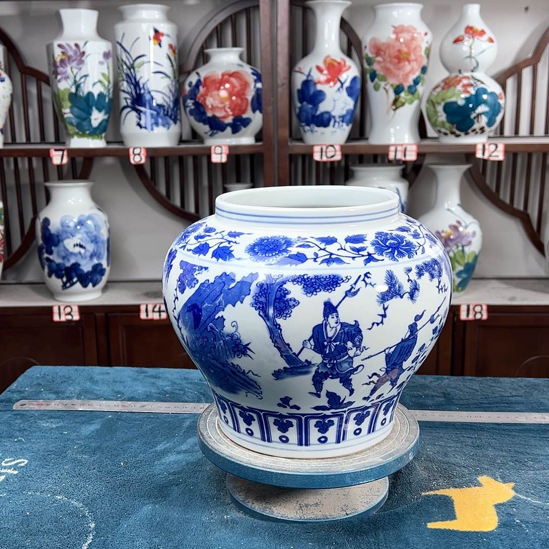 摆件景德镇陶瓷大口鬼谷