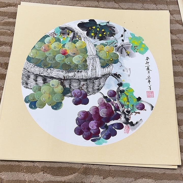 国画花鸟的翅膀是白色和50.50