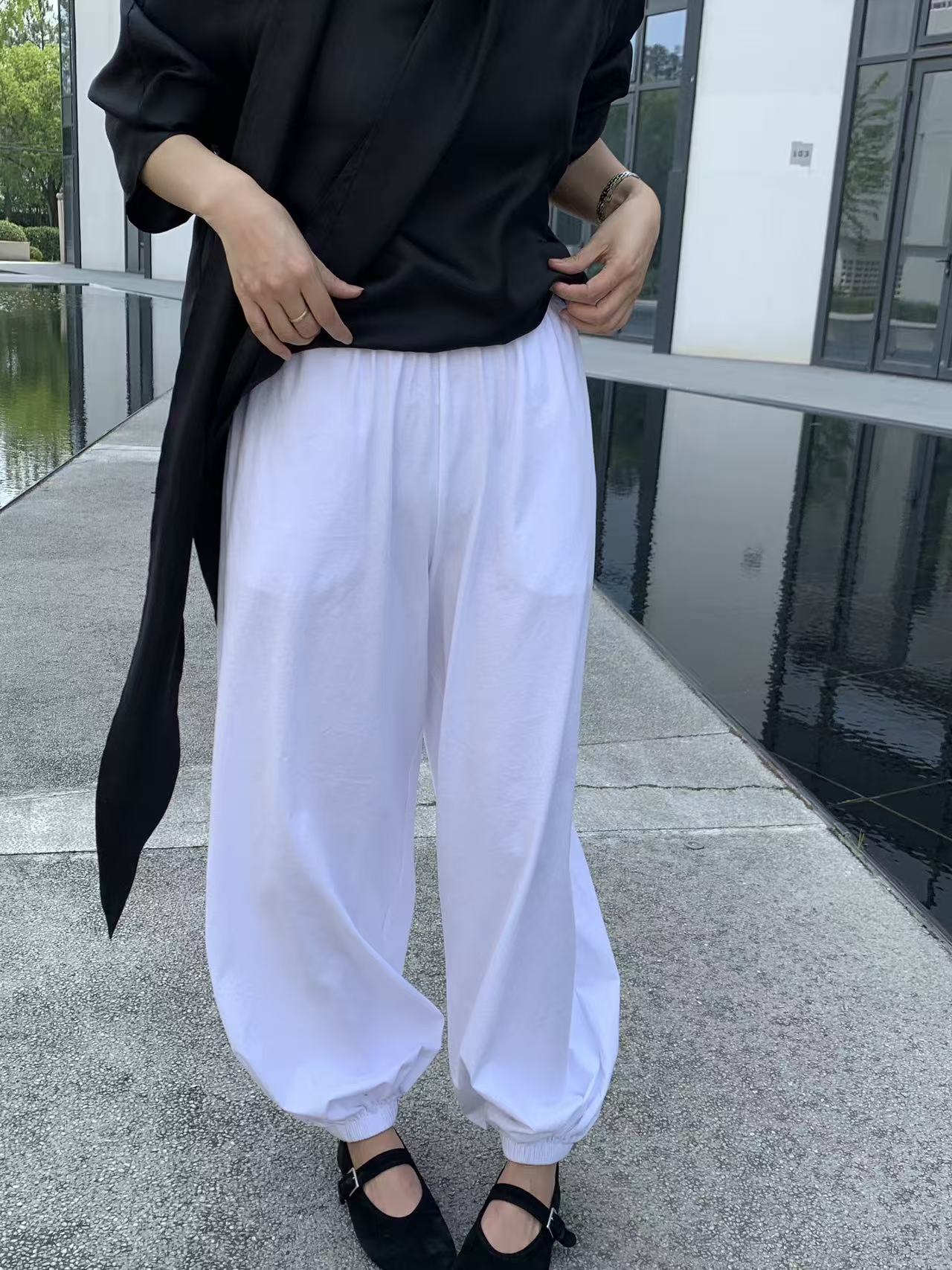 【JUN&JAY】云柔松弛感棉绒茉莉公主裤