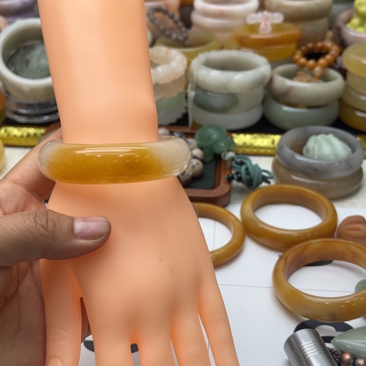 石英岩玉合金手镯