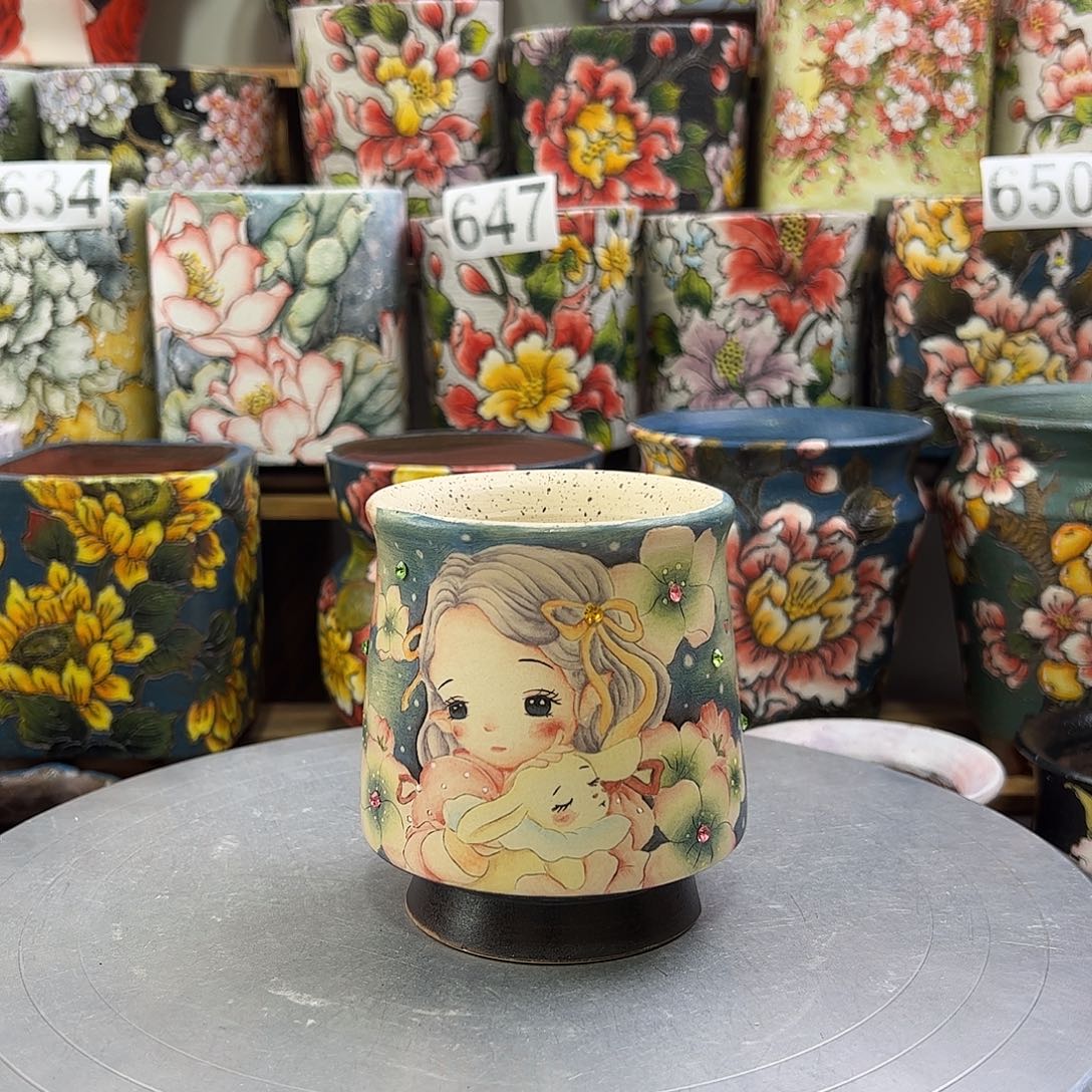 景德镇陶瓷花盆景德镇陶瓷hua p