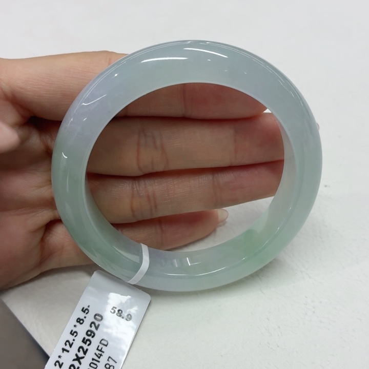 翡翠未镶嵌手镯缅甸翡翠手镯54.2