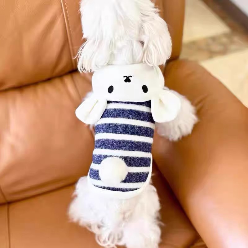 可牵引可爱猫咪狗狗衣服小型犬冬装加厚保暖新款宠物比熊泰迪马甲