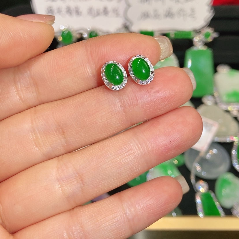 【闪购商品】未镶嵌翡翠耳饰天然翡翠