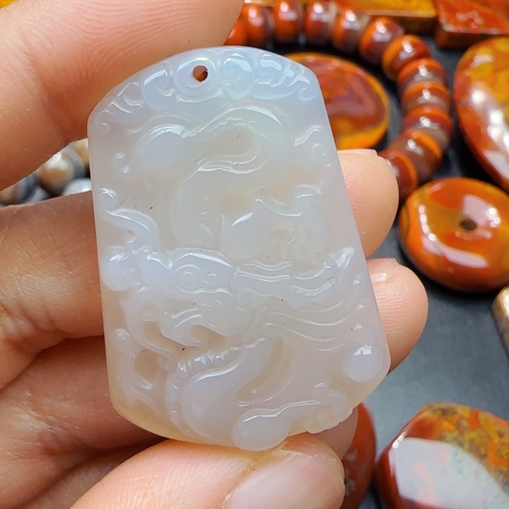 玛瑙/玉髓战国红玛瑙未镶嵌