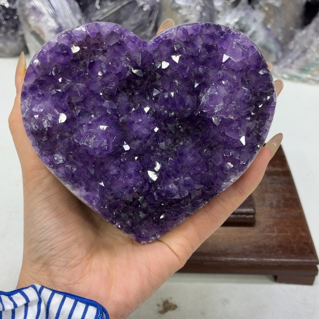 未镶嵌紫晶眼镜水晶