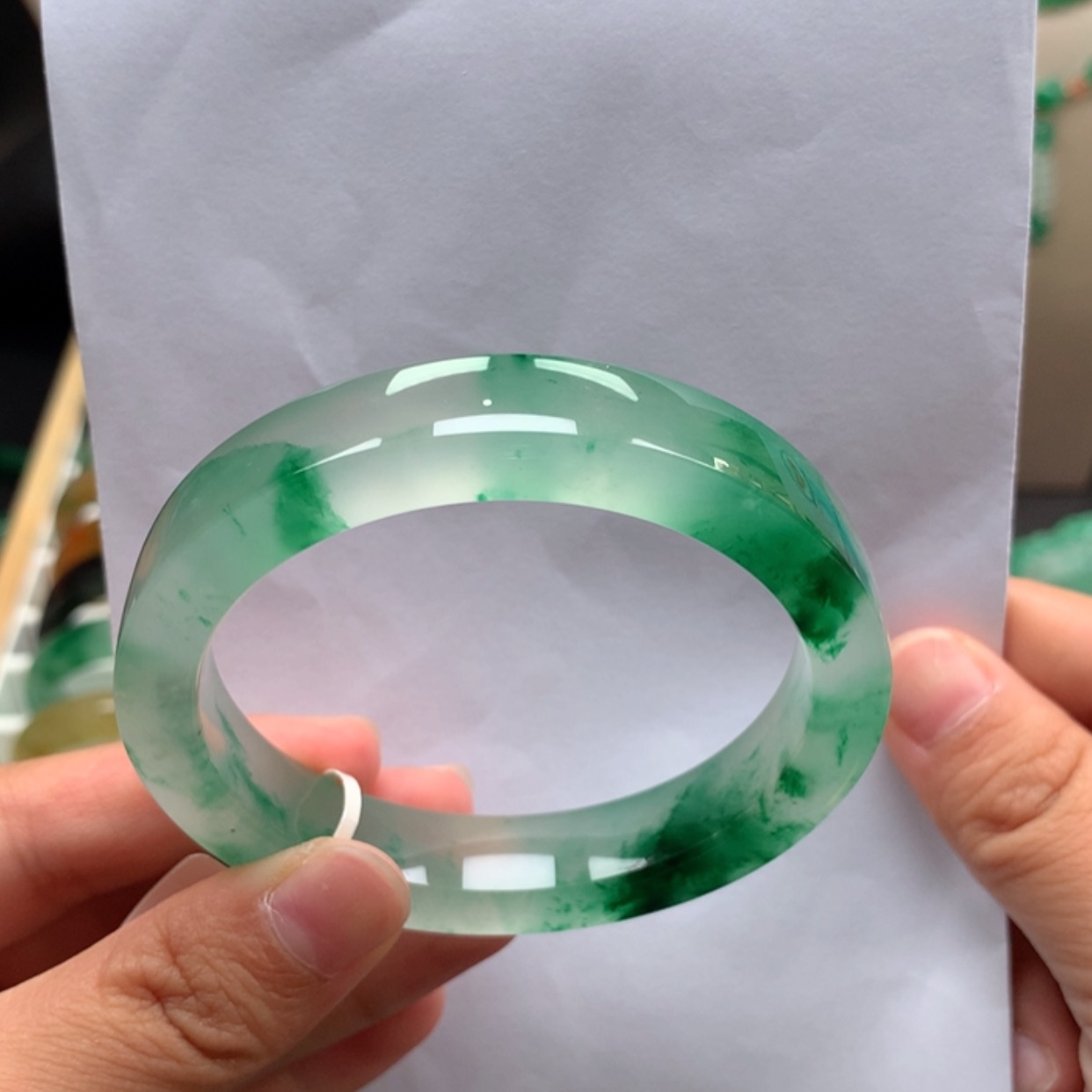 【闪购商品】未镶嵌手镯石英质玉兜**钱