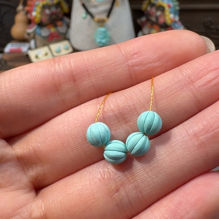 绿松石未镶嵌南瓜珠5.5mm