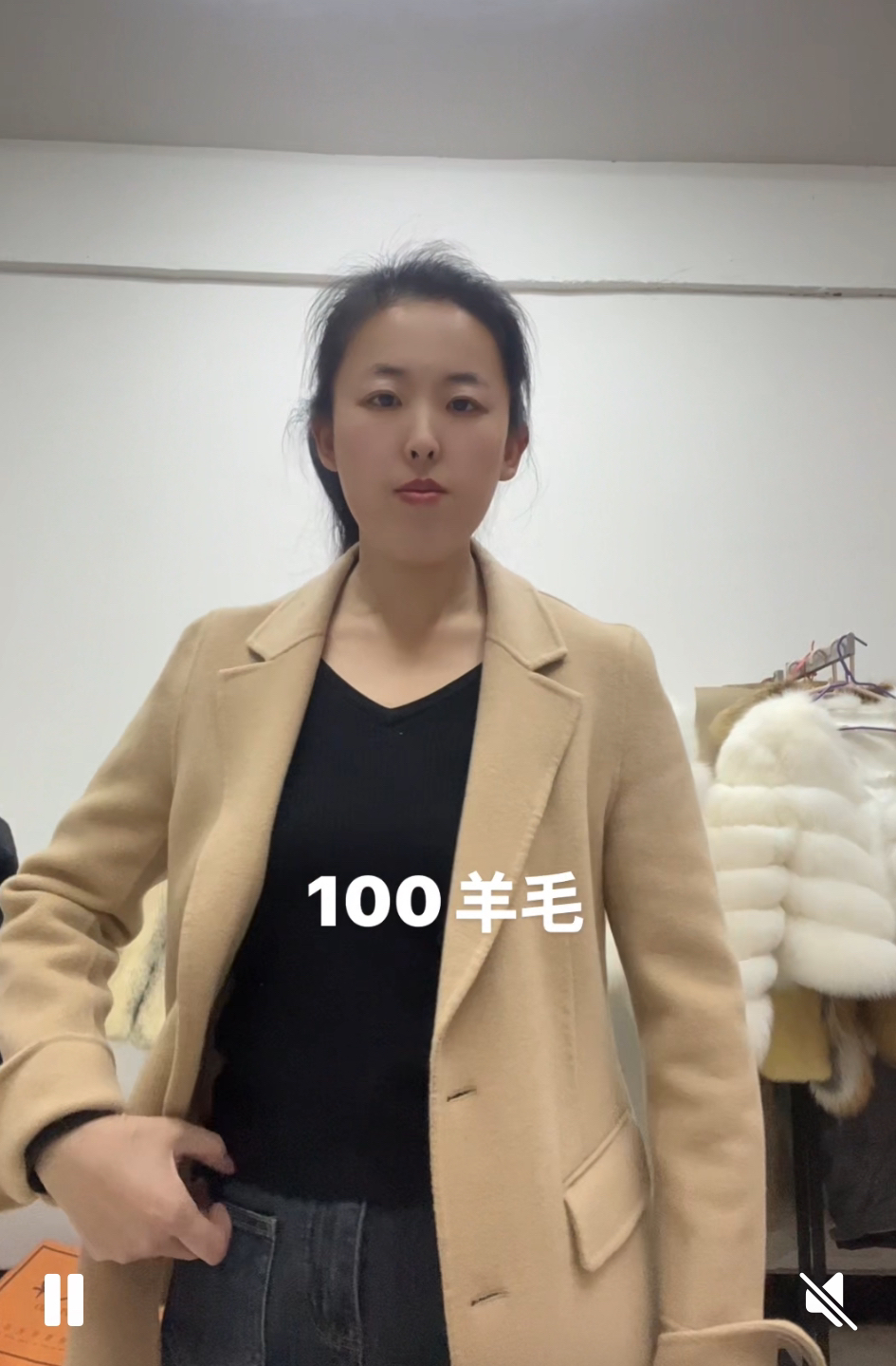 100羊毛女款西服外套