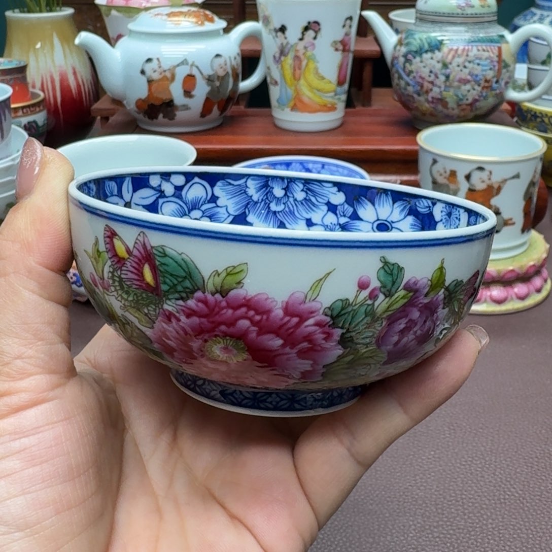 瓷片景德镇仿古手工制作精品展示