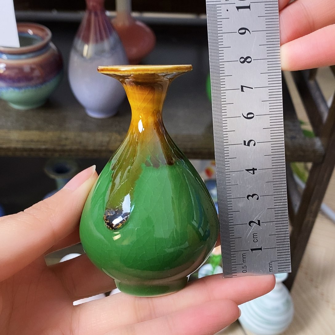 摆件景德镇高温陶瓷小花瓶