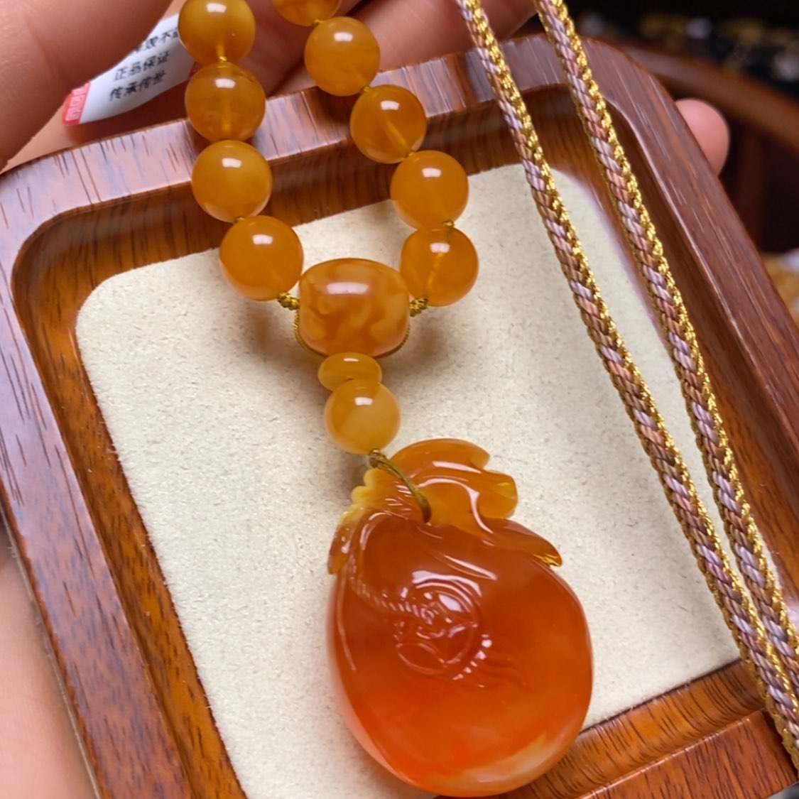 【闪购商品】蜜蜡颈饰未镶嵌项链