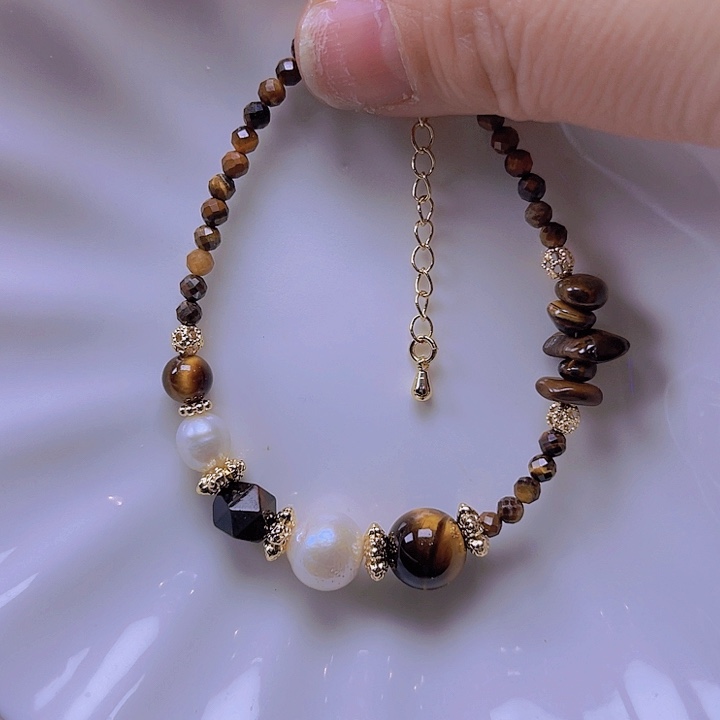 淡水珍珠手绳合金