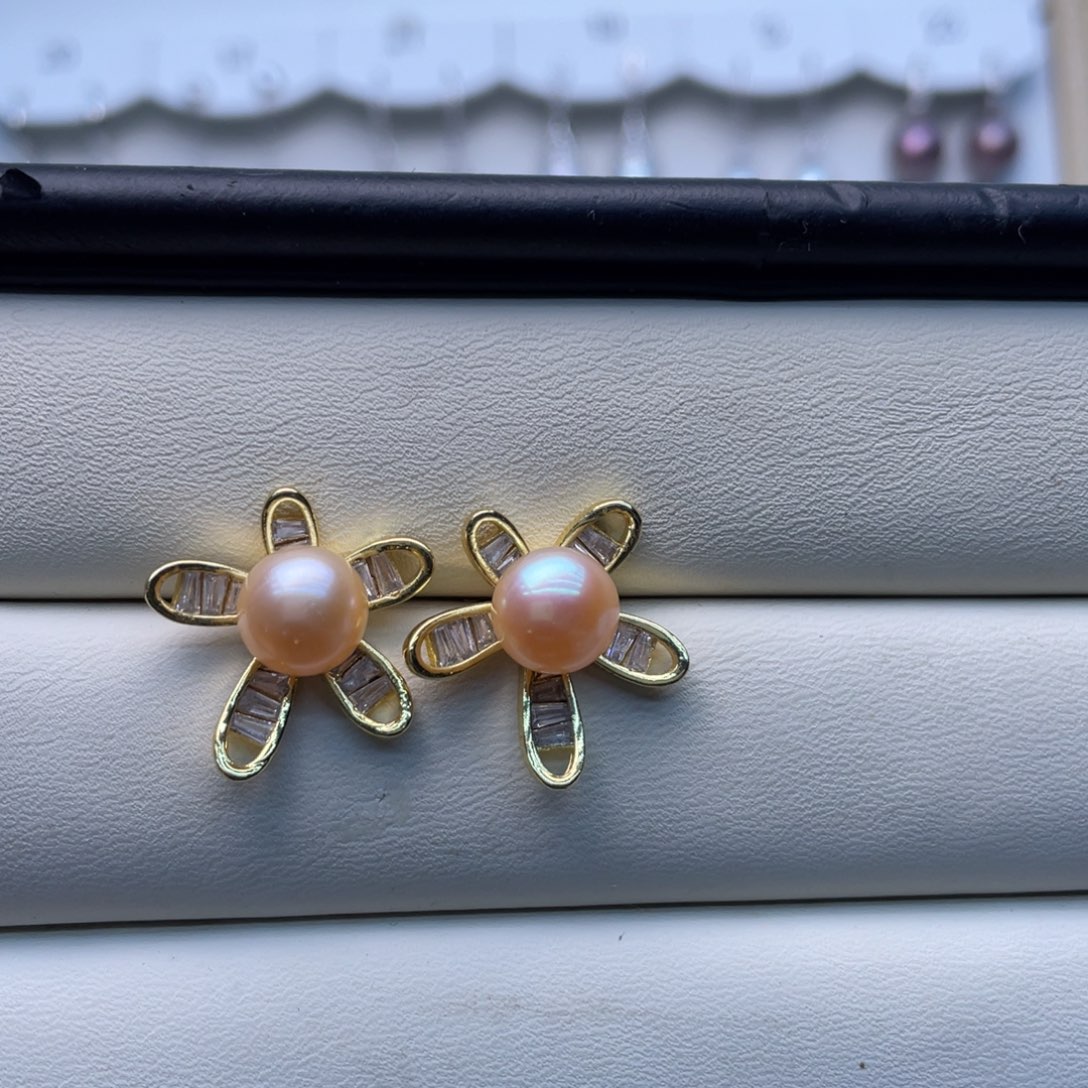 耳饰未镶嵌淡水珍珠