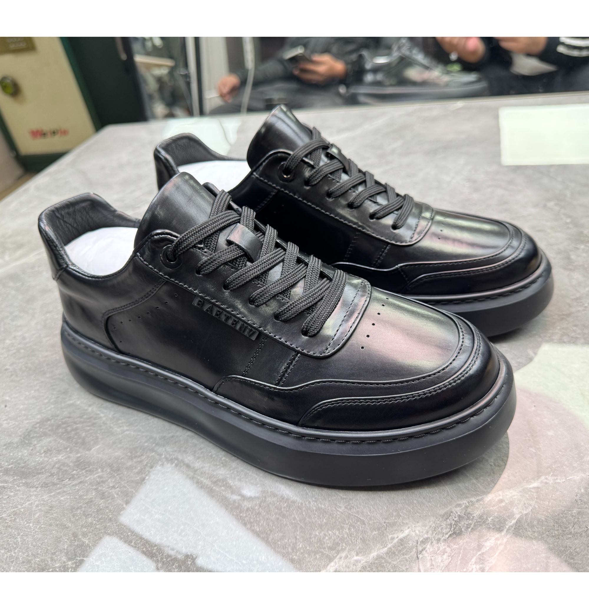 【M6511-1】2025秋冬头层牛皮发泡底男鞋