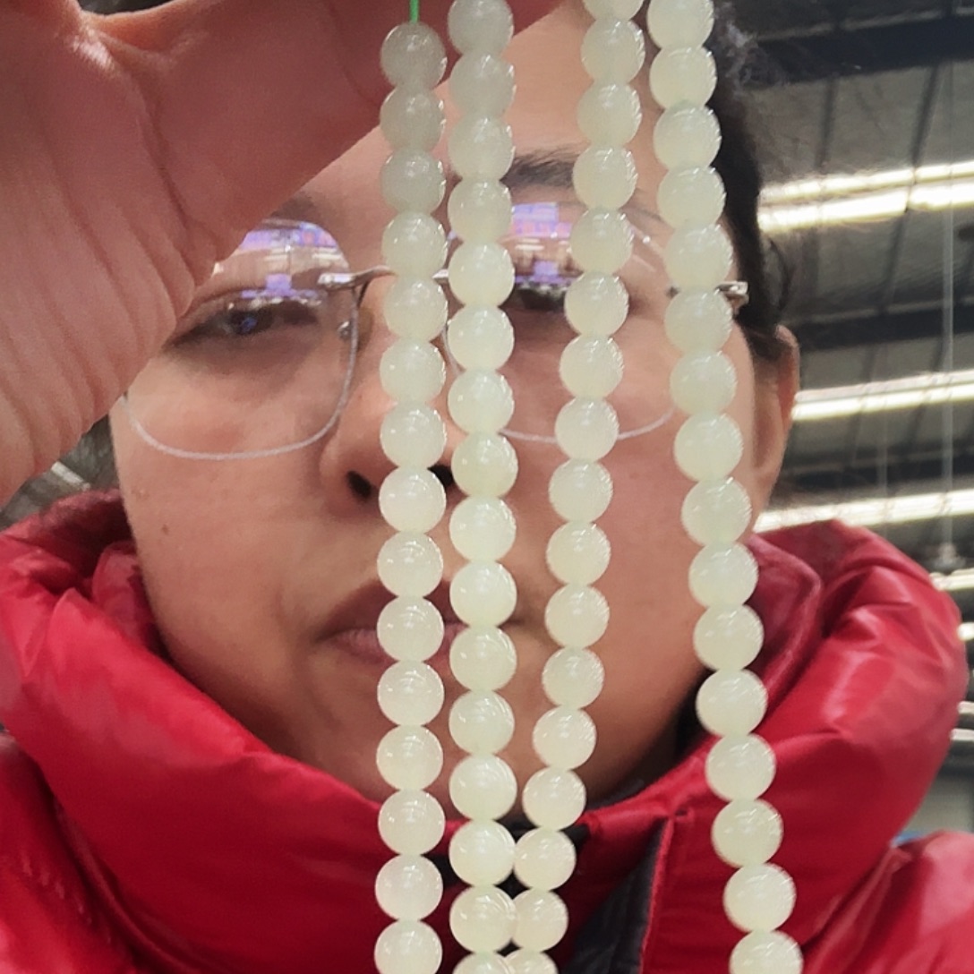 和田玉未镶嵌毛衣链