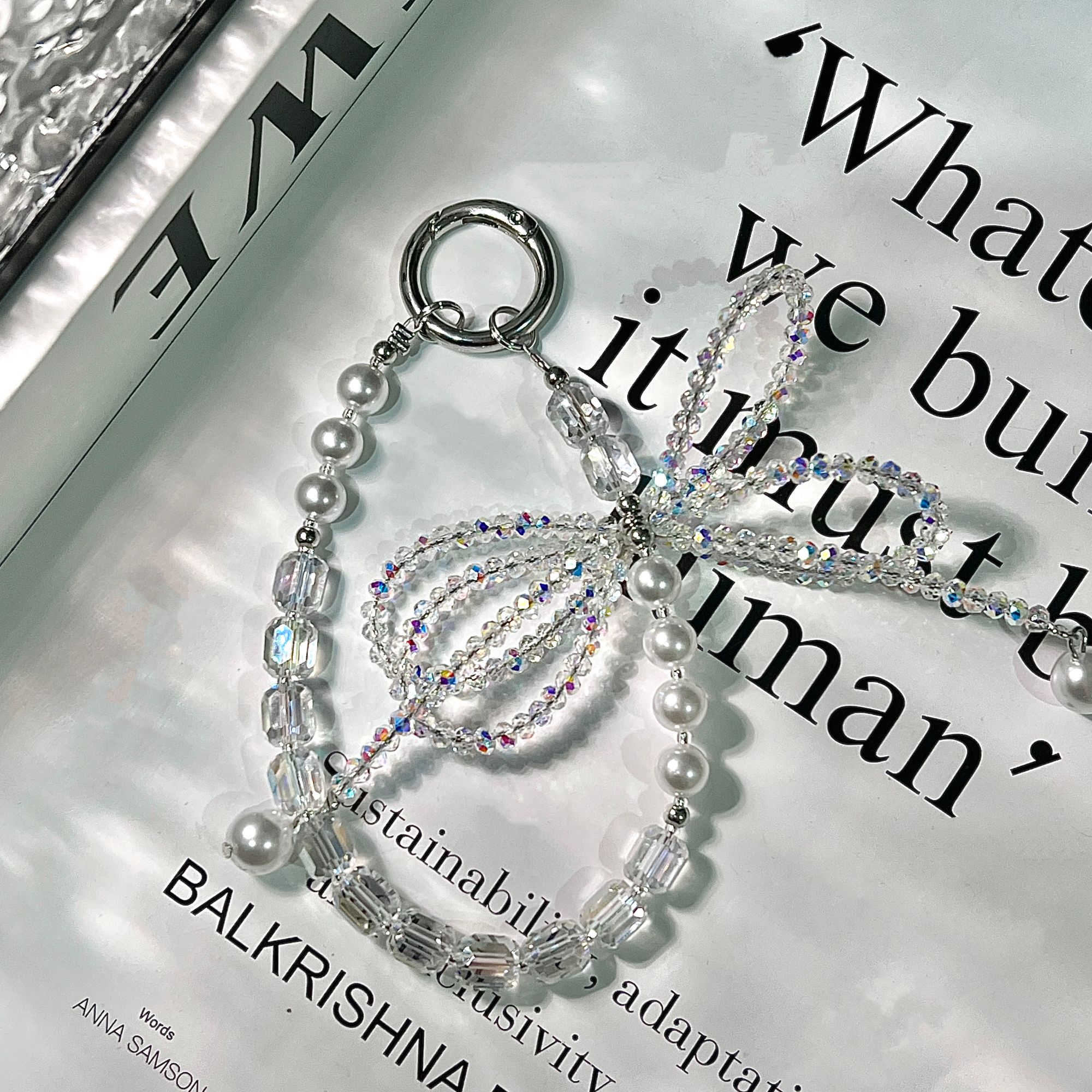 【手工】女士手机挂件苹果华为安卓通用DIY手机配饰