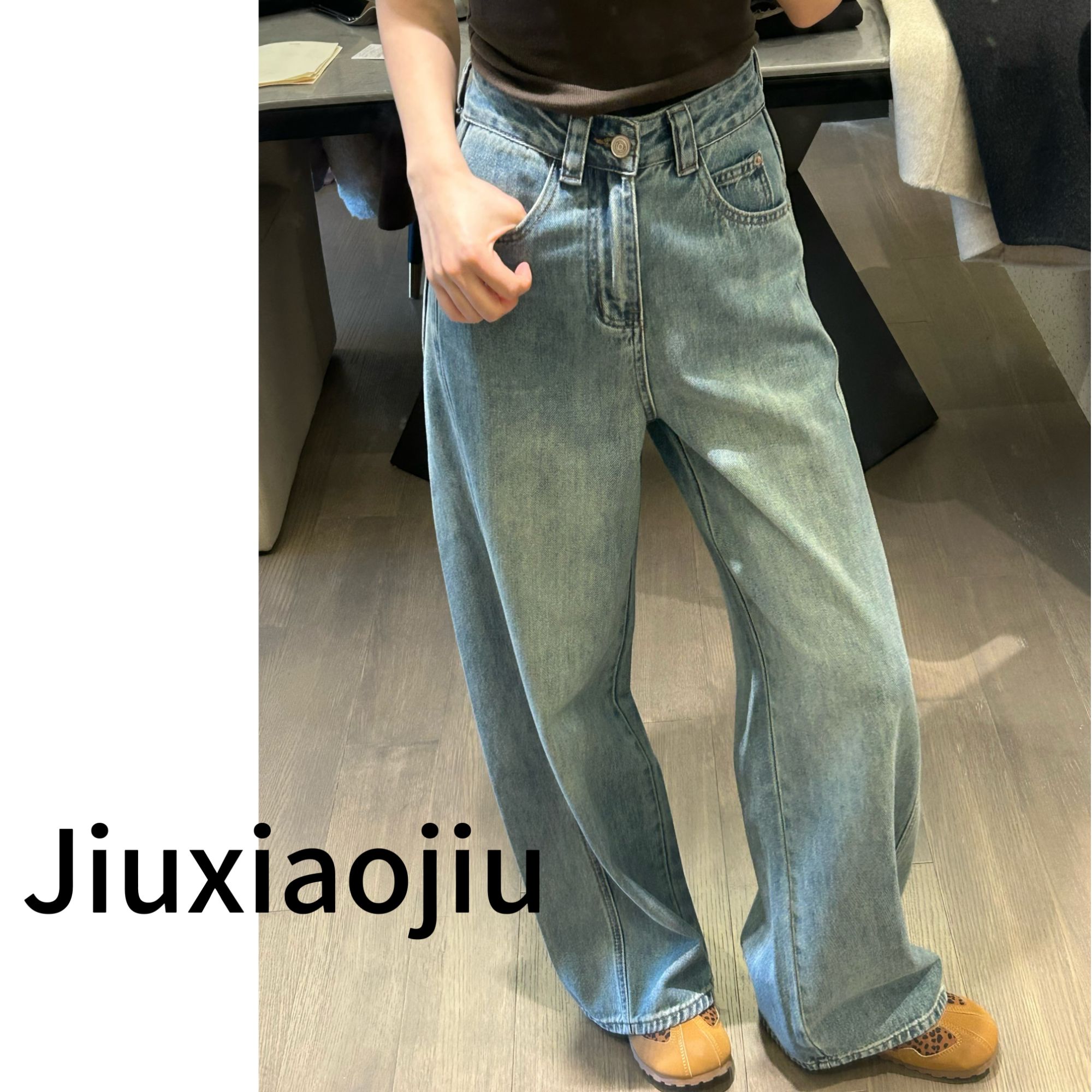 【九小九专属 重磅春款弯刀裤直筒裤出行必备高级百搭