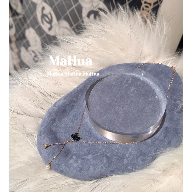 铜合金项链 P2275 小众轻奢黑天鹅项链