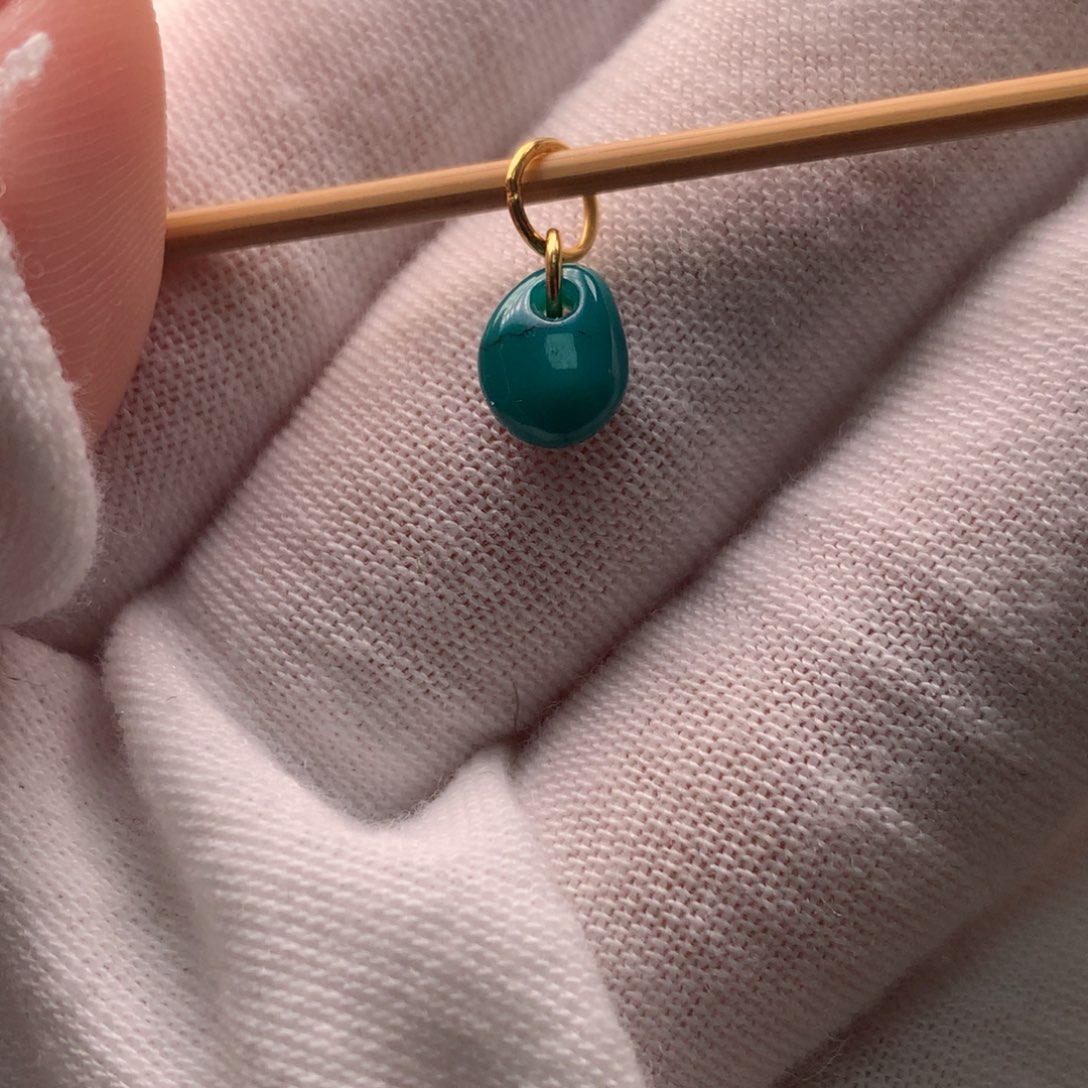 绿松石18K金镶嵌配饰