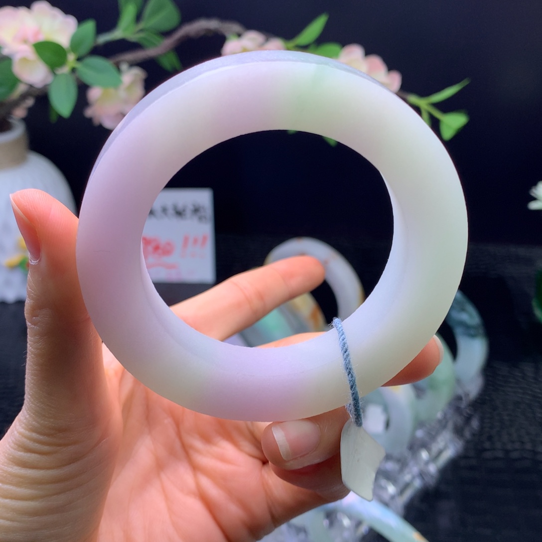 定制翡翠未镶嵌手镯56-68