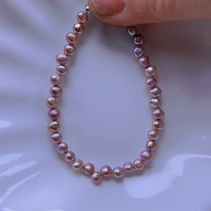 淡水珍珠手绳合金