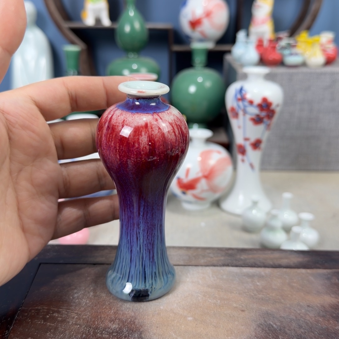 陶瓷手工小花器摆件