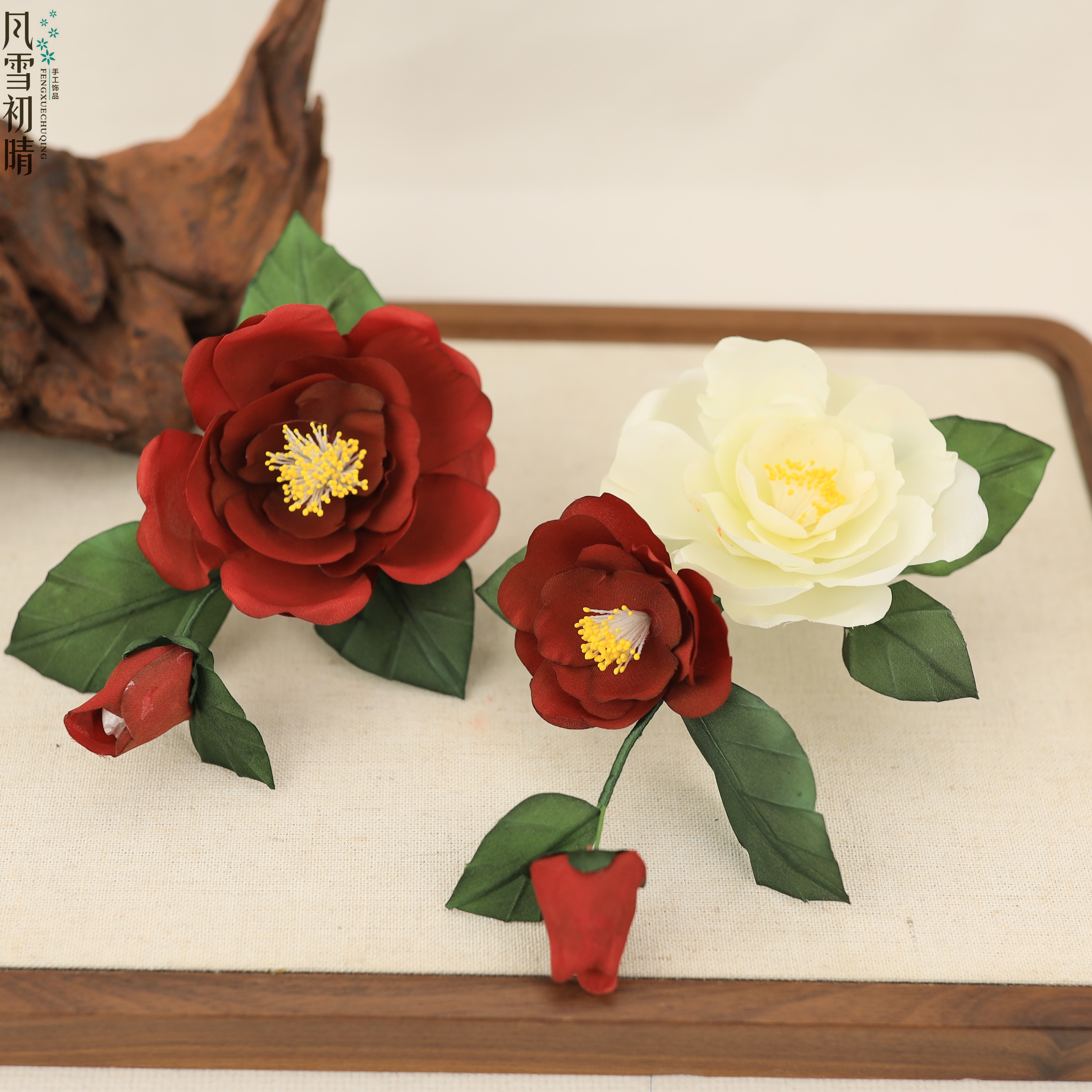 风雪初晴惜春色软簪【新十二花神】手工汉服百搭古风超仙明制发饰品