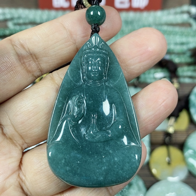 【闪购商品】翡翠颈饰未镶嵌玉吊坠翡翠玉观音牌
