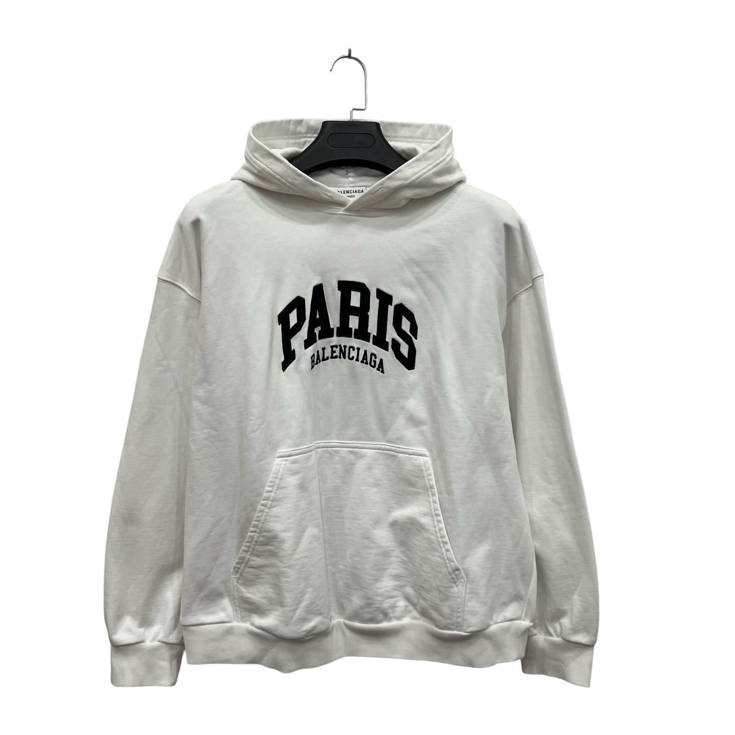 99新 Balenciaga/巴黎世家 城市系列logo刺绣连帽卫衣 2码/98新