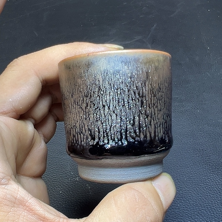 茶盏建盏小口油滴5.0口径