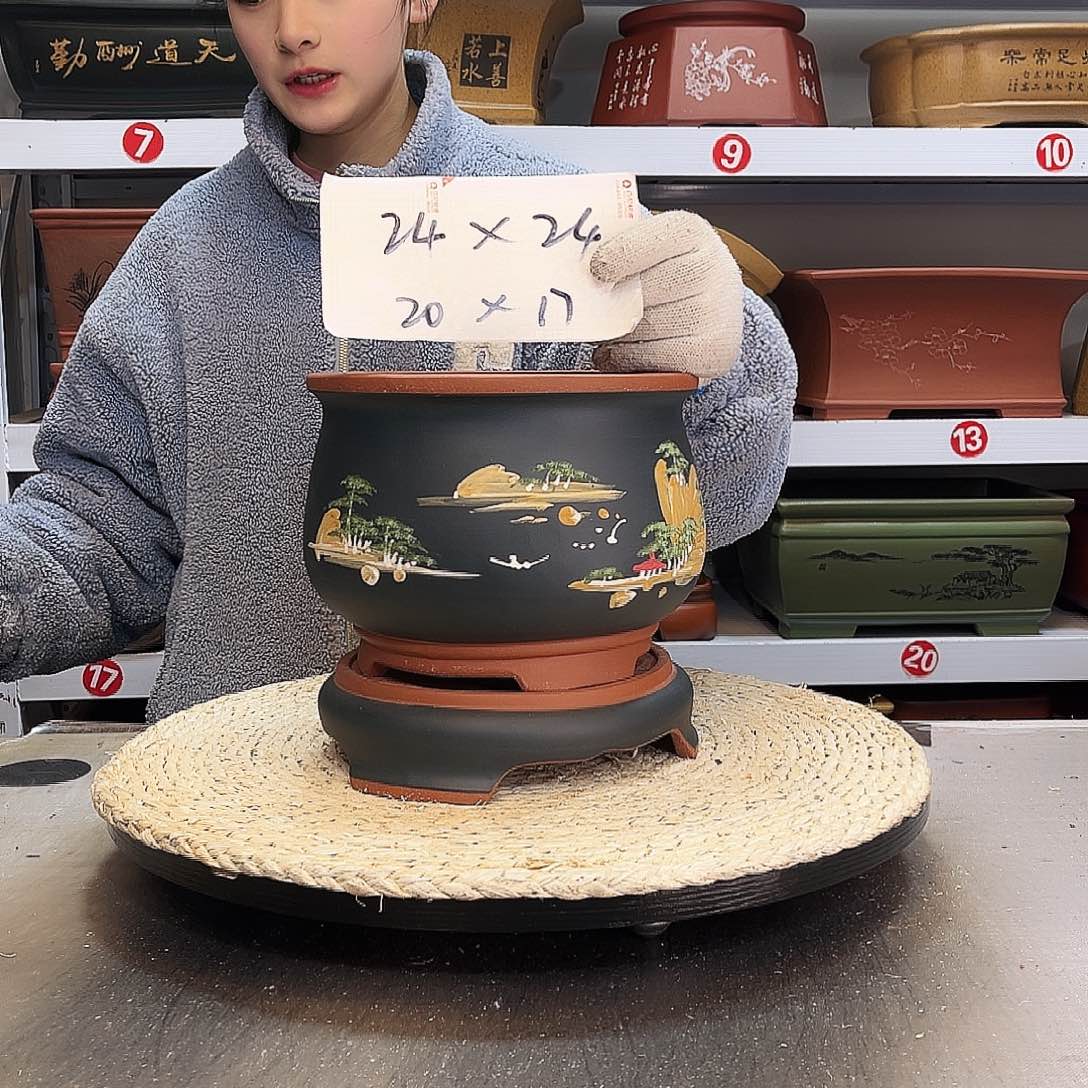 紫砂花盆紫砂花盆