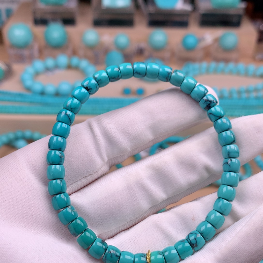 绿松石未镶嵌珠宝奇石5.6mm