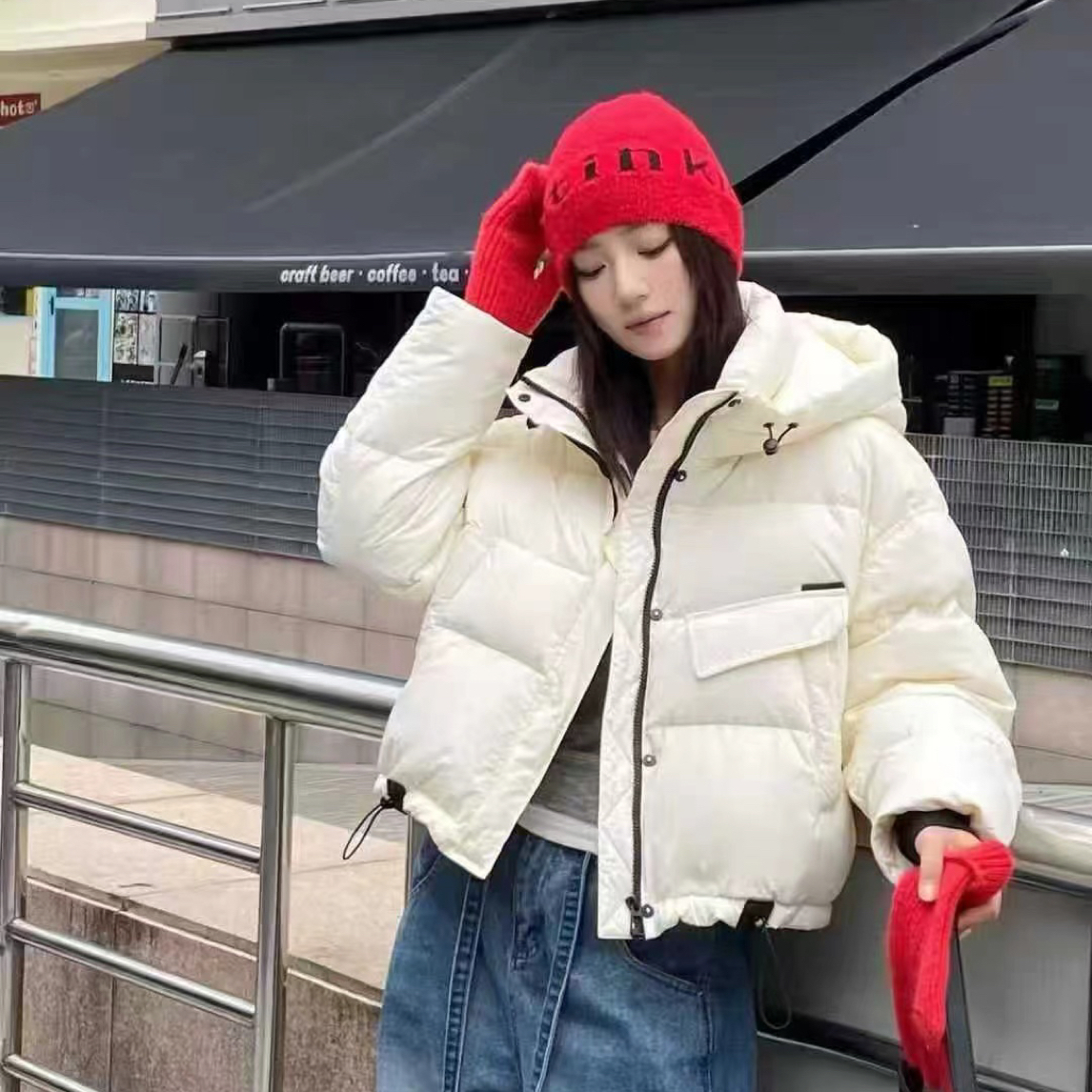 2025冬季808短款石墨烯云绒服女洋气百搭韩版宽松爆款高端外套潮