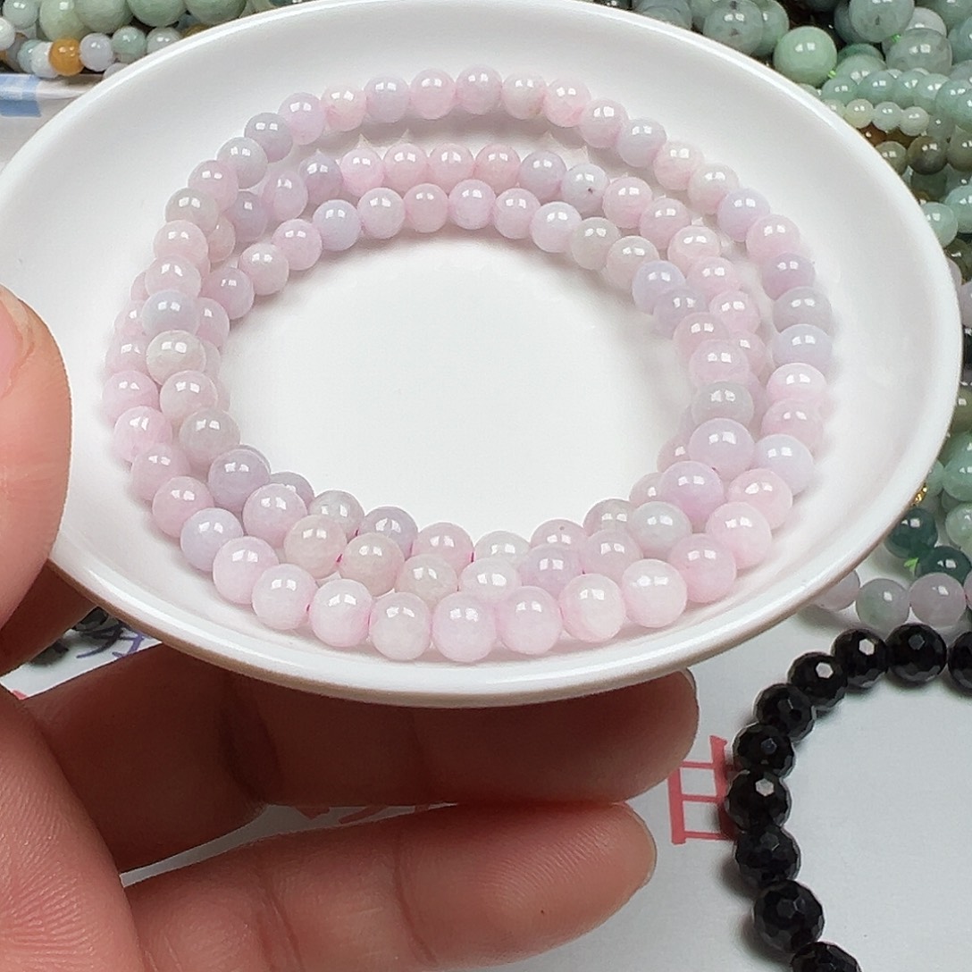 翡翠手链未镶嵌求****堂货主老华