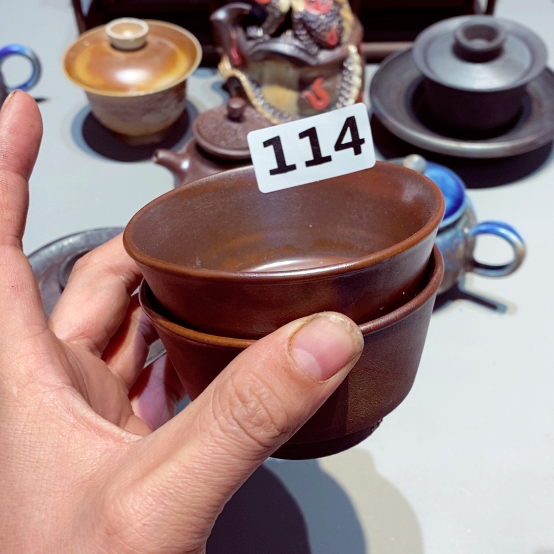 柴烧茶具陶瓷杯子