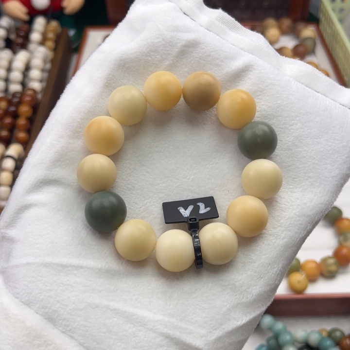 菩提根/象牙果手串卡18圆珠干磨微瑕福利价