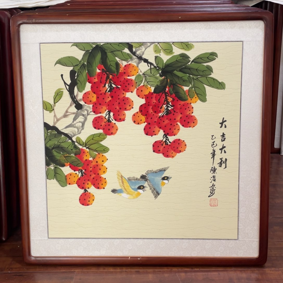 国画带框尺寸63*63厘米