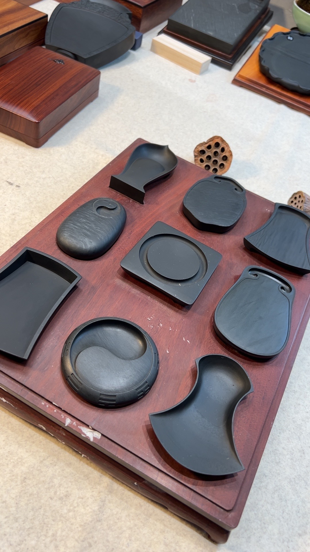 仿古式宋式九连套砚