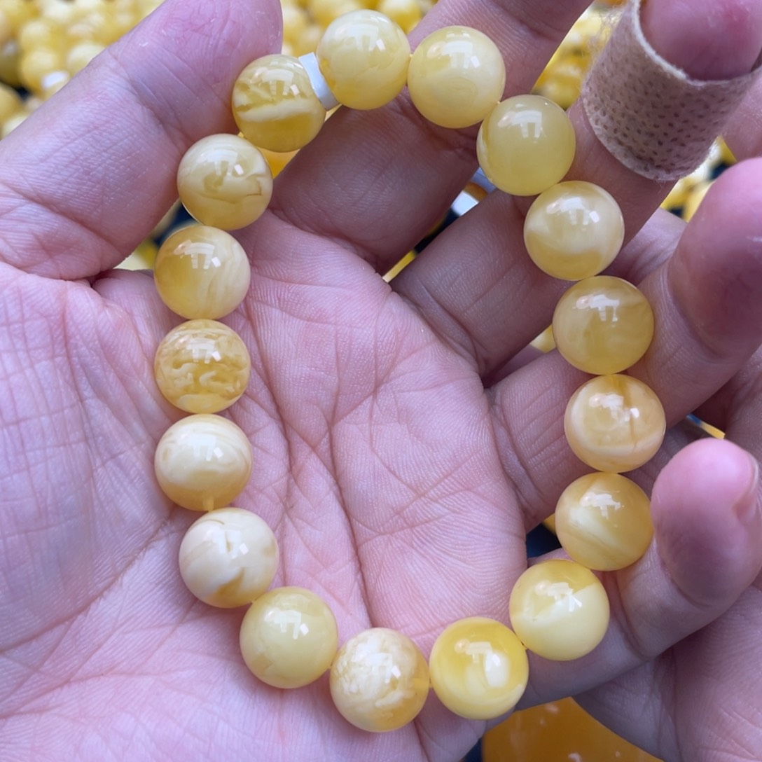 琥珀裸石未镶嵌琥珀蜜蜡12m m