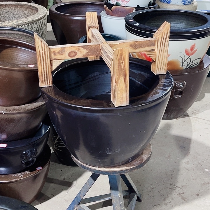 家***猫景德镇陶瓷鱼缸艺术直径52厘米高32厘米