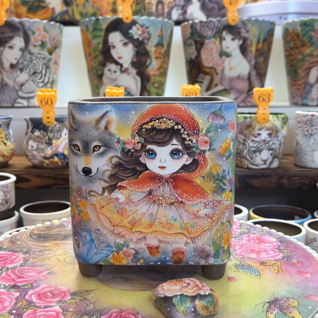 红陶Gogo的精工女孩高方盆