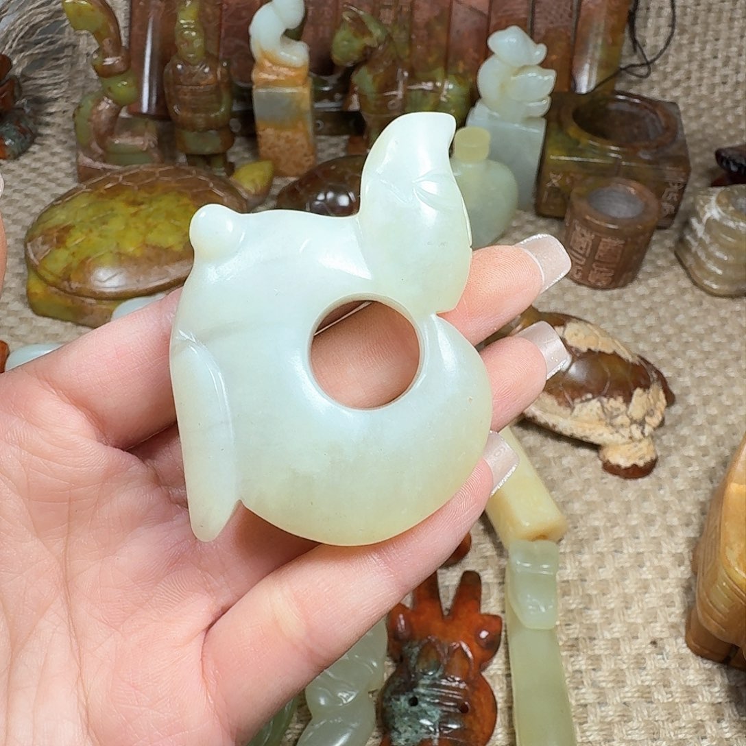 白玉菩提吊坠挂件