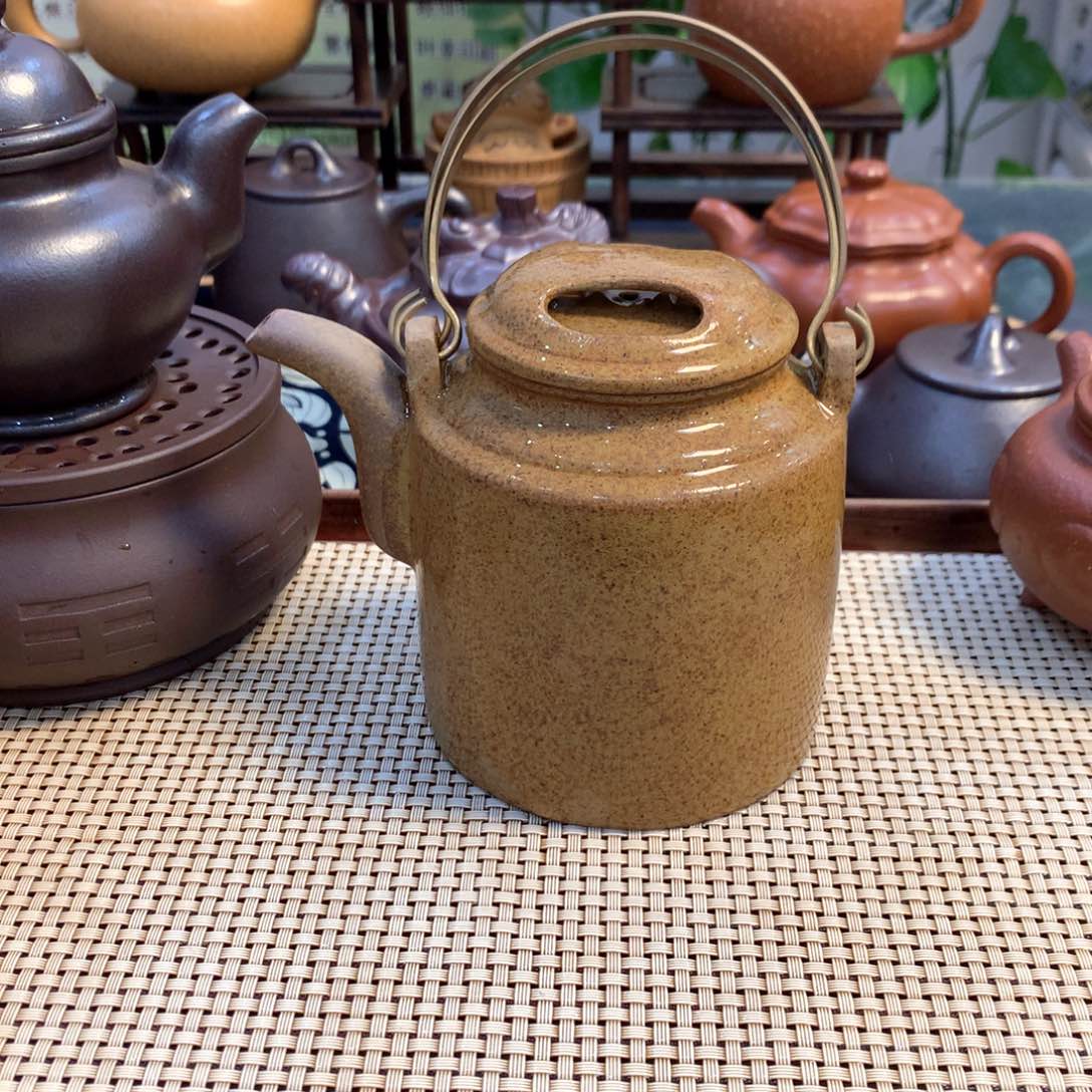 茶壶紫砂宜兴原矿黄金段泥400cc