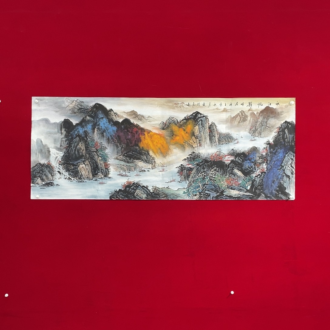 国画凌行志手绘作品